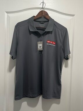 Women’s Gray Polo Shirt with Toys For Tots Logo